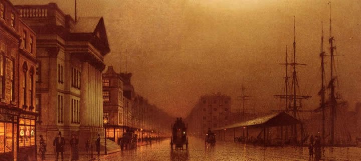 John Atkinson Grimshaw Liverpool Customs House